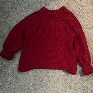 Universal Thread Red Cowl Neck Sweater